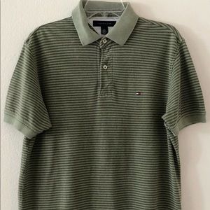 Tommy Hilfiger Polo Shirt Size Medium Green